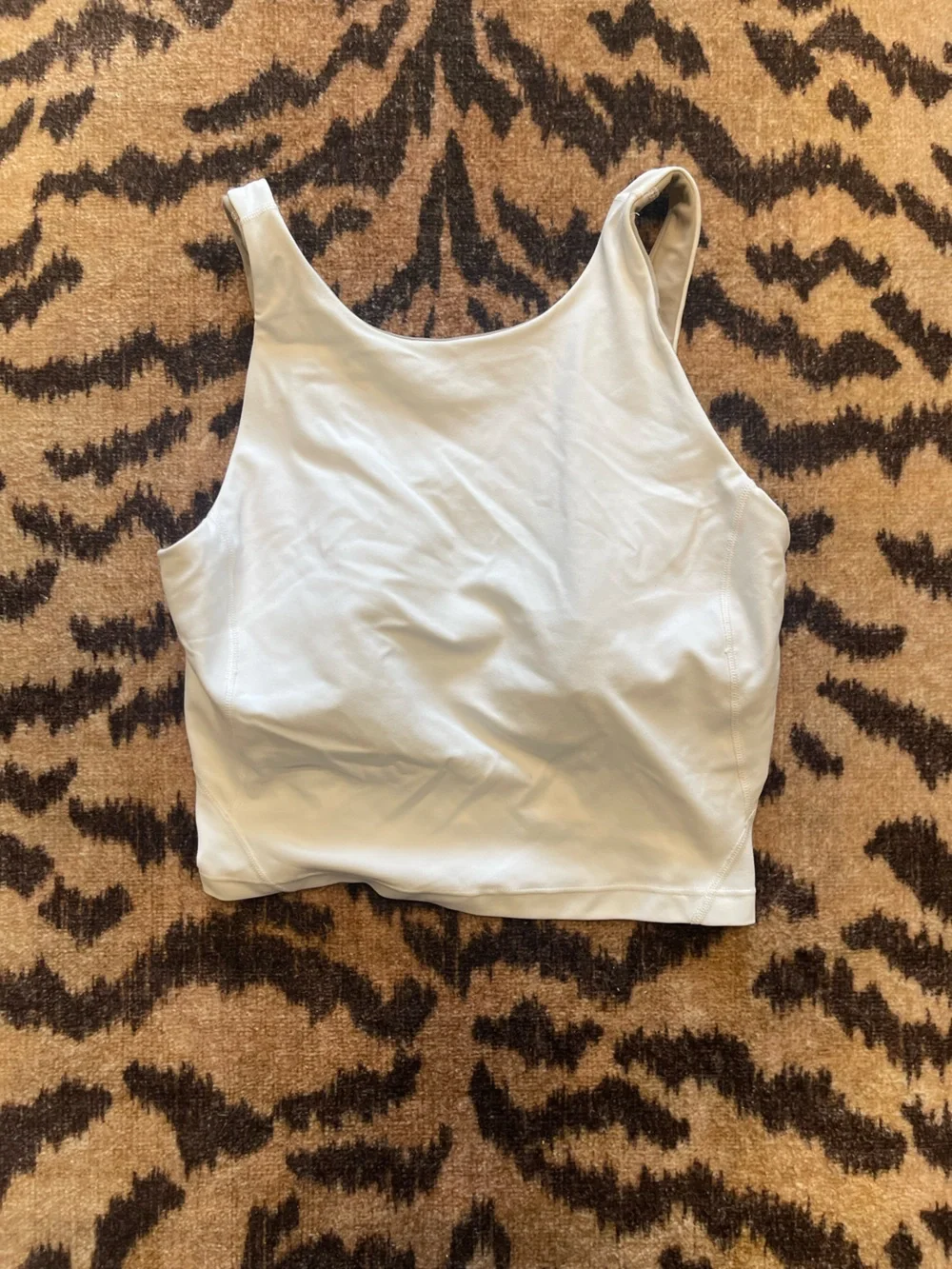 Lululemon Align White Cropped Workout Top